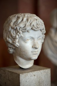 Kopf des römischen Kaisers Caracalla als Kind