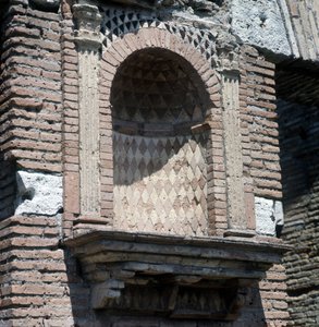 Casa del Laraire (Lararium) in Ostia, in der Nähe von Rom.