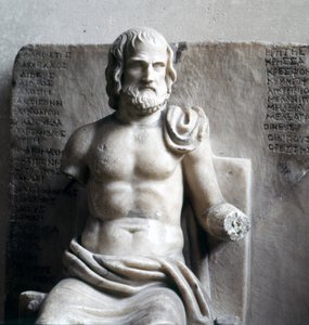 Euripides, griechischer Tragödiendichter. (Römischer imperialer Marmor) Louvre Museum, Paris von Roman Roman