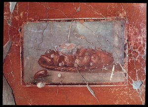 Fresko des Kryptoportikus der Casa dei Cervi, 5. Jahrhundert v. Chr. - 1. Jahrhundert n. Chr.