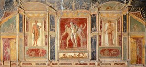 Fresko mit Wanddekoration, aus dem Haus des Meleagros, Pompeji (UNESCO-Welterbeliste)