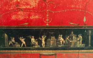 Fries mit Amor, Haus der Vettii, Pompeji (UNESCO-Welterbeliste)