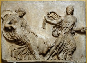 Flachrelief des Geländers des Tempels Nike Athena von Roman Roman