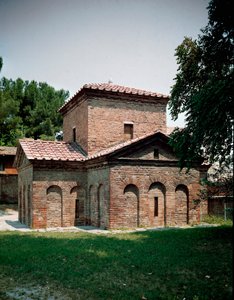Mausoleum von Galla Placidia (390-450), Römischer Imperator. Ca. 425 Ravenna, Italien