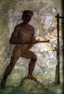 Nackte männliche Figur