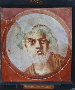 Porträt eines alten Mannes (wahrscheinlich ein Dichter oder Philosoph) aus Italien, Kampanien, Pompeji