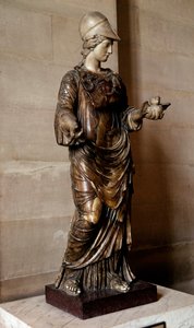 Römische Antike: Statue der Minerva mit Eule