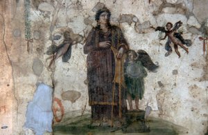 Venus Pompeiana, Fresko aus der Taberna der Vier Götter, Via dell