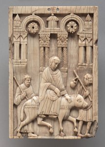 Plakette: Die Reise nach Bethlehem, ca. 1100-1120 von Romanesque