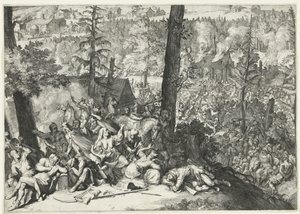 Sieg von Herzog Karl V. von Lothringen und Markgraf Ludwig Wilhelm von Baden-Baden über die Türken, 1687