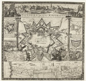 Siege von Rabenhaupt in Groningen in den Jahren 1672-1673