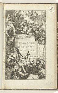 Titelblatt für den ersten Teil von Guerres de Flandres von Romeyn de Hooghe (attributed to)