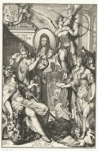 Allegorisches Frontispiz mit Porträt von Wilhelm III.