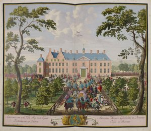 Seine Majestät der König in Hof te Dieren von Romeyn de Hooghe