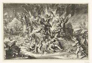 Krieg und Tyrannei plagen die Niederlande von Romeyn de Hooghe