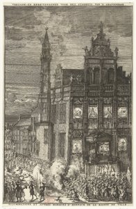 Freudenzeichen für das Rathaus, 1691 von Romeyn de Hooghe