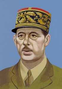 Porträt von Charles De Gaulle