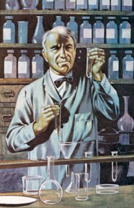 Thomas Alva Edison, amerikanischer Erfinder und Geschäftsmann