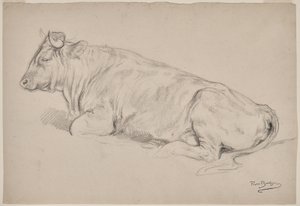 Ruhender Stier von Rosa Bonheur
