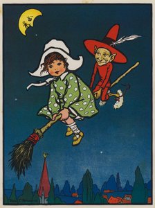 Marjorie und der rote Elf (Farblithografie)