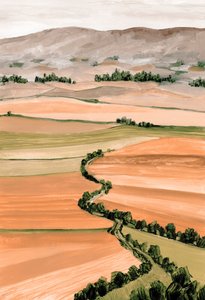 Rollende Felder Aussicht von Rosana Laiz Blursbyai