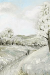 Verschneiter Winterspaziergang