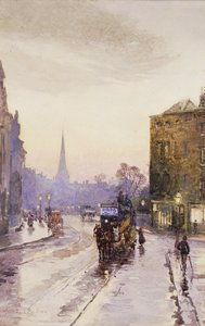 Den Straßenbahn in Nassau Street, Dublin erwischen von Rose Maynard Barton