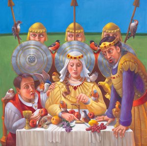 Das zweite Bankett von Esther, 2023 von Rosemarie Adcock