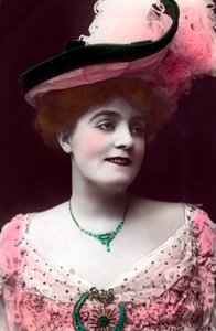 Evie Greene 1875-1917, englische Schauspielerin, 1906 von Rotary Photo