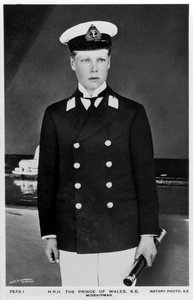 Der Prinz von Wales in der Uniform eines Seekadetten, 1910