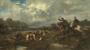 Großherzog Wladimir Alexandrowitsch von Russland 1847-1909 auf Wolfsjagd von Rudolf Ferdinandovich Frenz