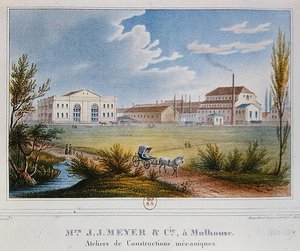 Fabrik von Messrs Meyer & Cie in Mulhouse, Frankreich von Rudolf Huber