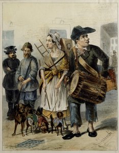 Ein Diener führt die Hunde aus, 1843 von Rudolf Kasimirovich Zhukovsky
