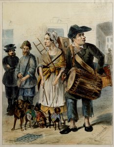 Eine Dienerin führt die Hunde aus von Rudolf Kasimirovich Zhukovsky