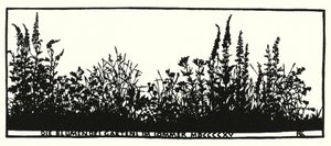 Seite aus Hausliches Leben, Silhouetten von Rudolf Koch von Rudolf Koch