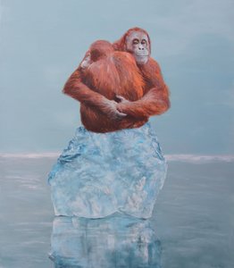 Orang-Utan Eis-Umarmung