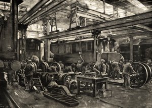 Deutsche Reichsbahn - Reparaturwerkstatt für Elektrolokomotiven in München. 1935 von Rudolf Lipus
