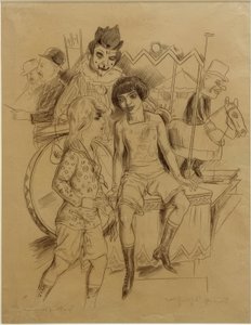 Zirkuskinder von Rudolf Schlichter