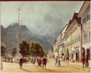 Die Esplanade in Ischl