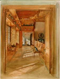 Treppenflur von Rudolf von Alt