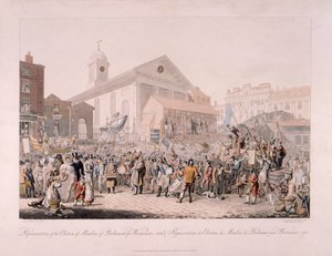Wahl in Covent Garden, London, 1818