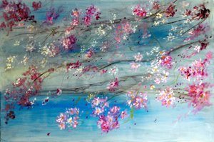 Blühende Kirschblüten Japans von Ruslana Levandovska