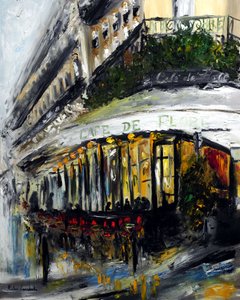 Cafe de Flore Abend Paris, 2021
