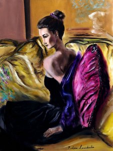 Sehnsucht - Diptychon rechts, 2024 von Ruslana Levandovska