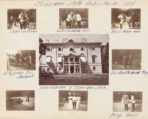 Die russische kaiserliche Familie, Seite aus einem Fotoalbum, ca. 1897-99