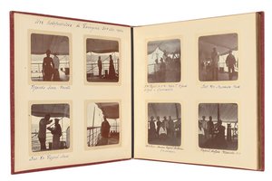 Die russische kaiserliche Familie, Seite aus einem Fotoalbum, ca. 1897-99