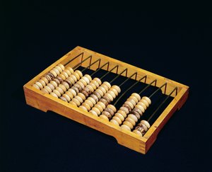 Abakus, Perlenrechner, wahrscheinlich 19. Jahrhundert