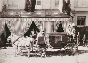 Kutsche bei der Hochzeit von Zar Nikolaus II. (1868-1918) mit Prinzessin Alexandra von Hessen (1872-1918), ca. 1896