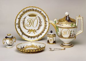 Orlow-Teeservice aus der Kaiserlichen Porzellanmanufaktur, St. Petersburg, um 1765 (Porzellan)