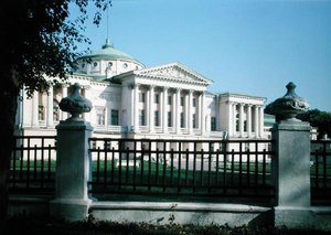 Der Sheremetyev-Palast in Ostankino, erbaut in den 1770er Jahren von Russian School